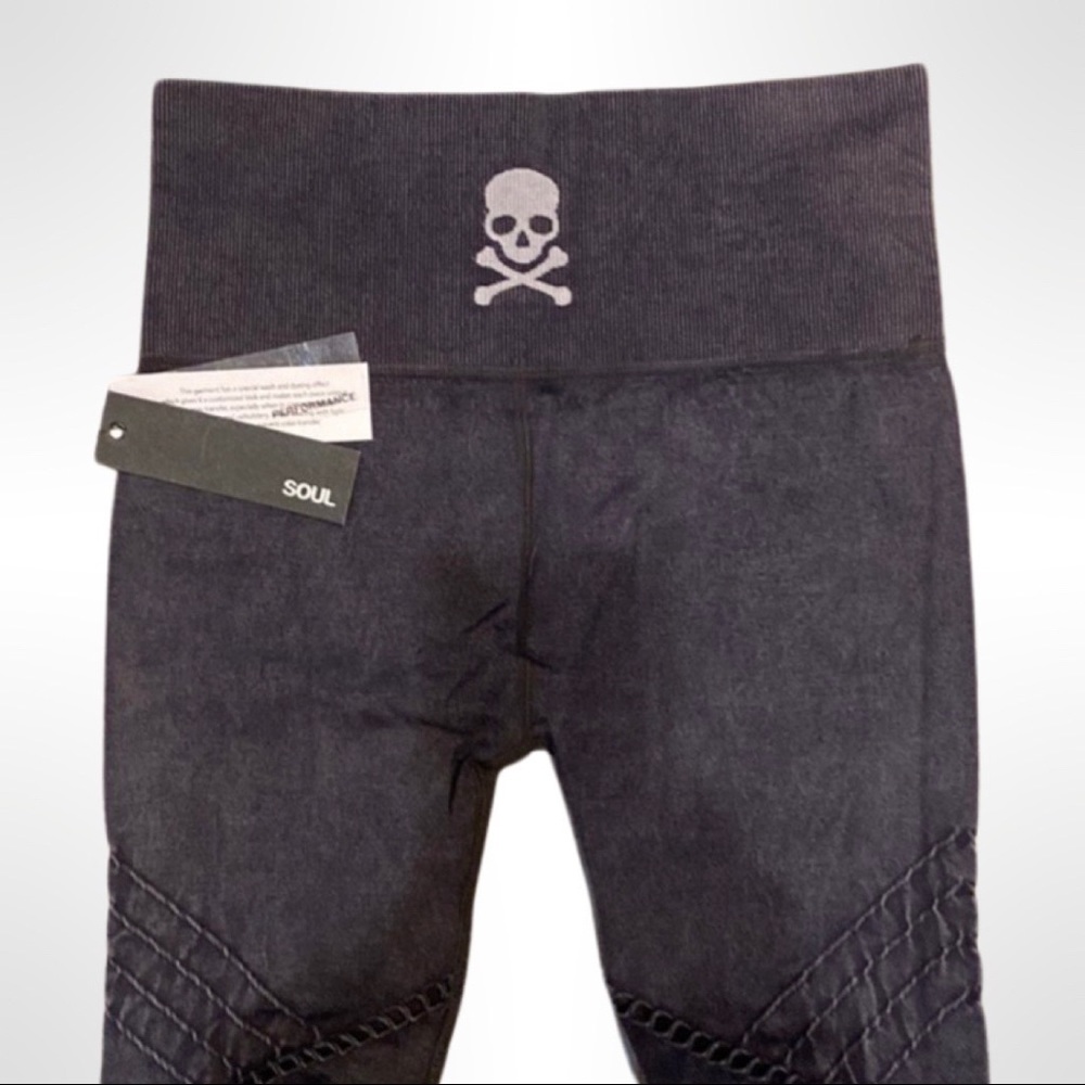 SoulCycle Seamless Moto Leggings XS NWT black